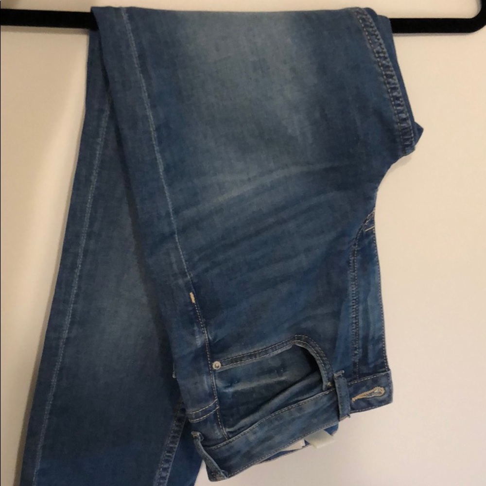 Like NEW, H&M medium-wash, high-waist skinny jeans